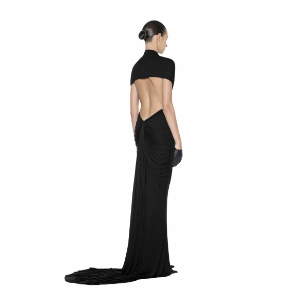 CHATS by C.Dam Edith Dress in Black | Maxi Dresses | Coveti