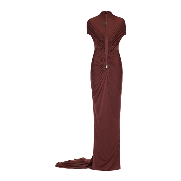 CHATS by C.Dam Edith Dress in Maroon | Maxi Dresses | Coveti