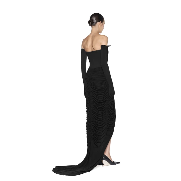 CHATS by C.Dam Elion Dress in Black | Maxi Dresses | Coveti