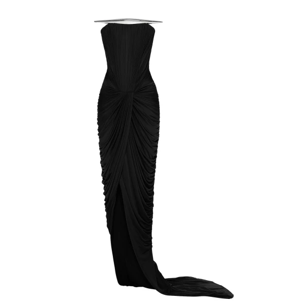 CHATS by C.Dam Elion Dress in Black | Maxi Dresses | Coveti