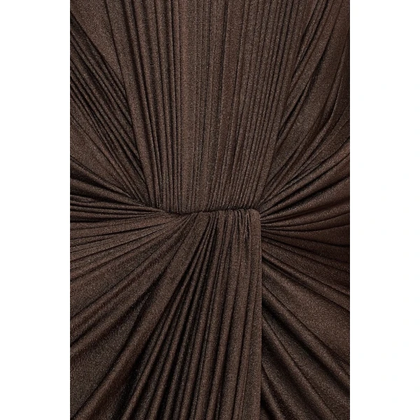 CHATS by C.Dam Elion Dress in Brown, view 5