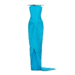 CHATS by C.Dam Elion Dress in Cerulean Blue | Maxi Dresses | Coveti