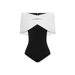 CHATS by C.Dam Elsie Top in Black and White
