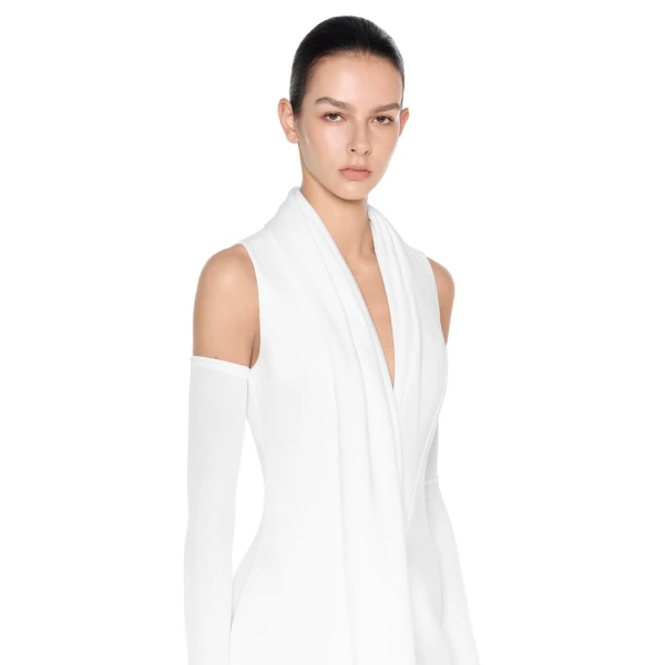CHATS by C.Dam Fatima Dress in White | Maxi Dresses | Coveti