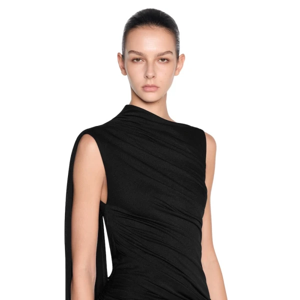 CHATS by C.Dam Frida Dress in Black | Mini Dresses | Coveti