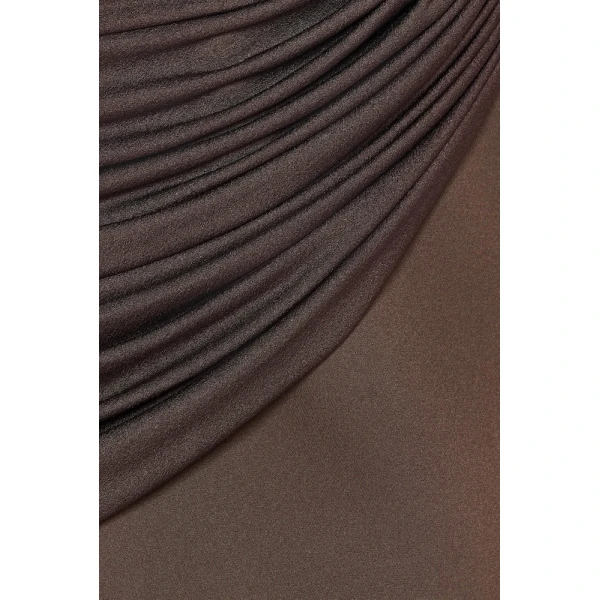 CHATS by C.Dam Frida Dress in Brown | Mini Dresses | Coveti