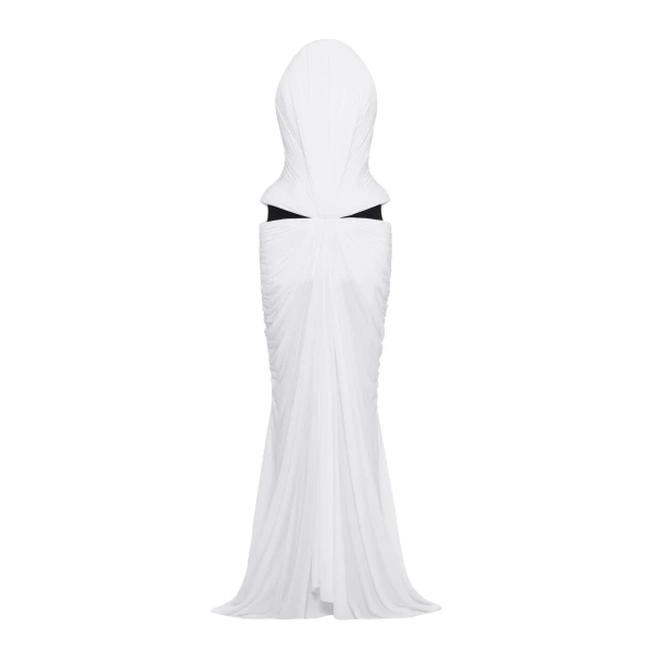 CHATS by C.Dam Grimes Dress in White | Maxi Dresses | Coveti