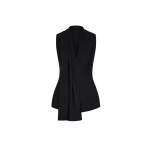 CHATS by C.Dam Hannah Vest and Skirt Set in Black