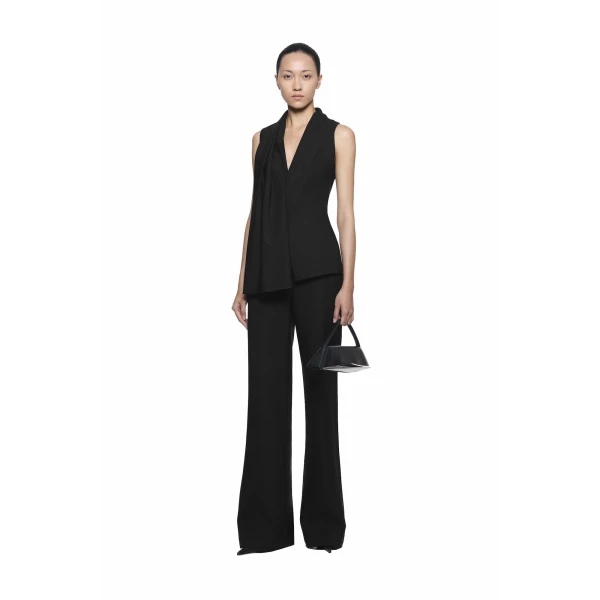 CHATS by C.Dam Hannah Vest and Skirt Set in Black | Vests | Coveti