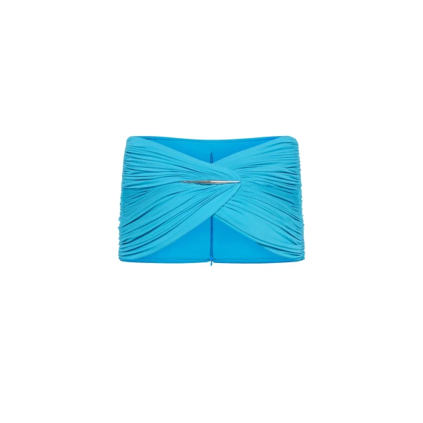 Hayat Top and Skirt Set in Cerulean Blue