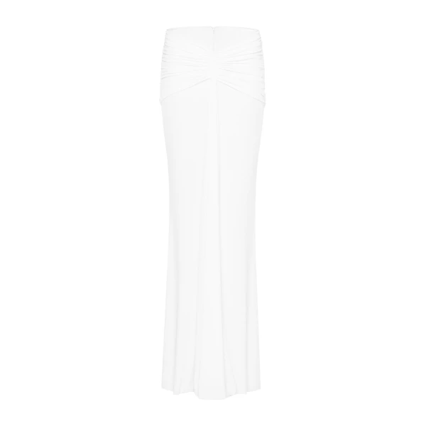 CHATS by C.Dam Hayat Top and Skirt Set in White | Off The Shoulder | Coveti
