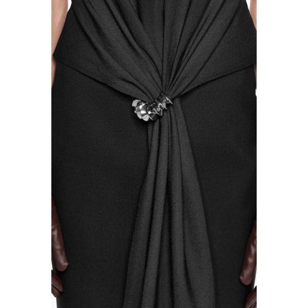 CHATS by C.Dam Hedy Vest and Skirt Set in Black | Vests | Coveti