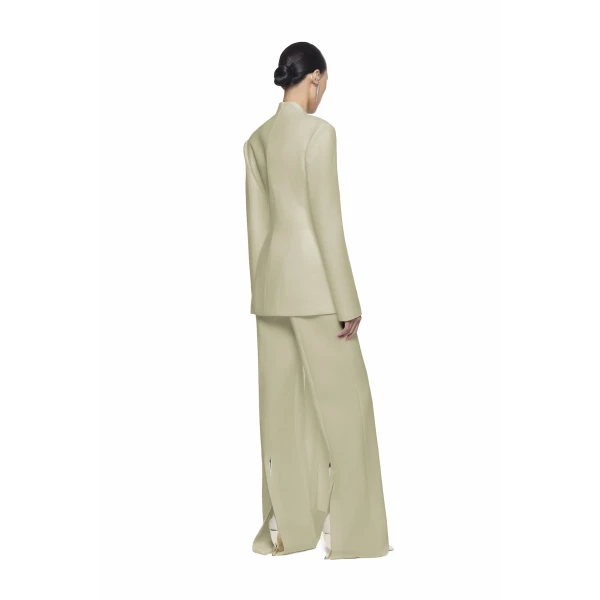 CHATS by C.Dam Hypatia Trousers in Sage Olive | Tailored pants | Coveti