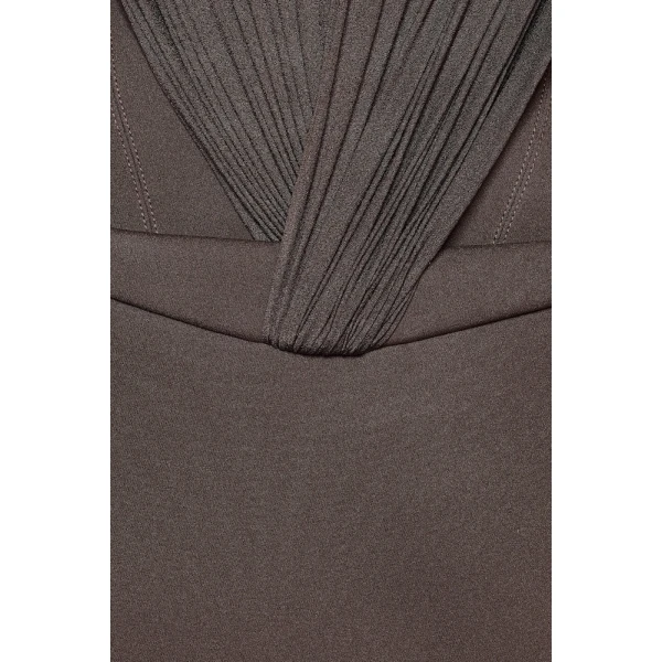 CHATS by C.Dam Irene Dress in Brown | Mini Dresses | Coveti