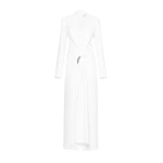 CHATS by C.Dam Jane Coat in White | Coats | Coveti