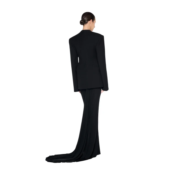 CHATS by C.Dam Johan Skirt in Black | Maxi Skirts | Coveti