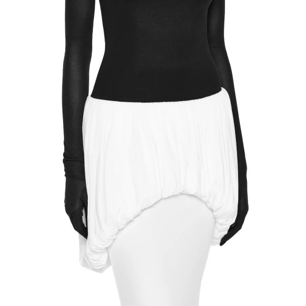 CHATS by C.Dam Katherine Dress in Black and White | Maxi Dresses | Coveti