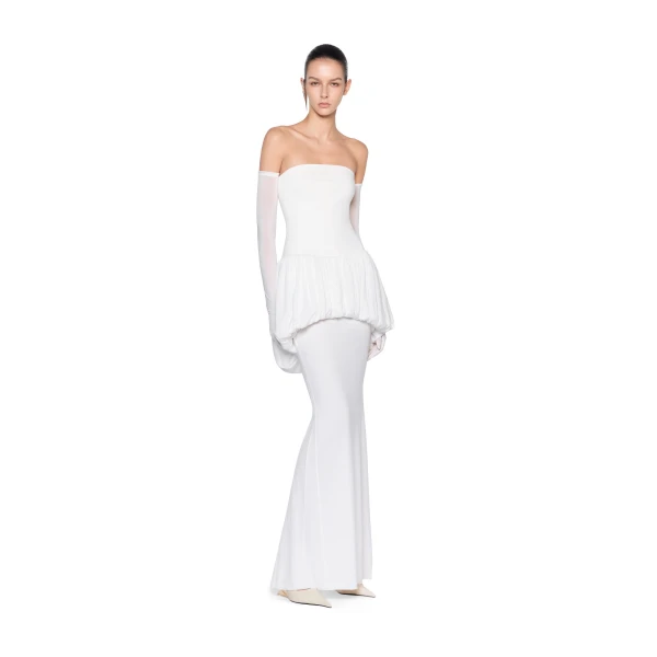 CHATS by C.Dam Katherine Dress in White | Maxi Dresses | Coveti