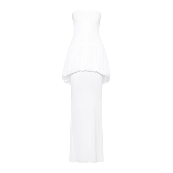 CHATS by C.Dam Katherine Dress in White | Maxi Dresses | Coveti