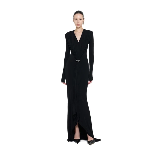 CHATS by C.Dam Keid Dress in Black | Maxi Dresses | Coveti