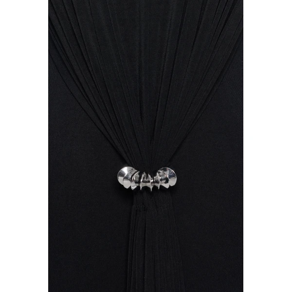 CHATS by C.Dam Keid Dress in Black | Maxi Dresses | Coveti