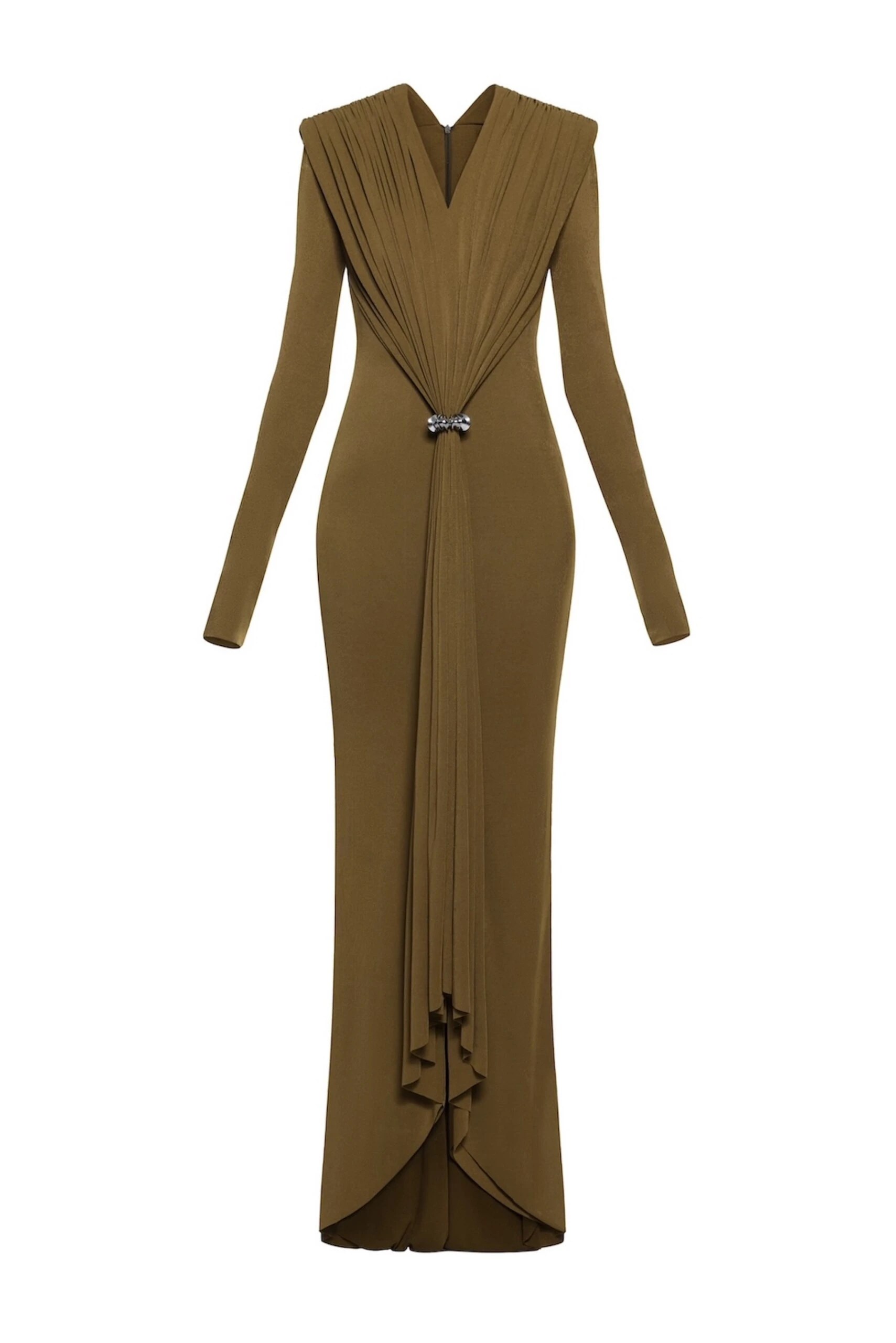 CHATS by C.Dam Keid Dress in Brown Moss CHATS by C.Dam Keid Dress in Brown Moss | Maxi Dresses | Coveti