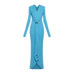 CHATS by C.Dam Keid Dress in Cerulean Blue | Maxi Dresses | Coveti