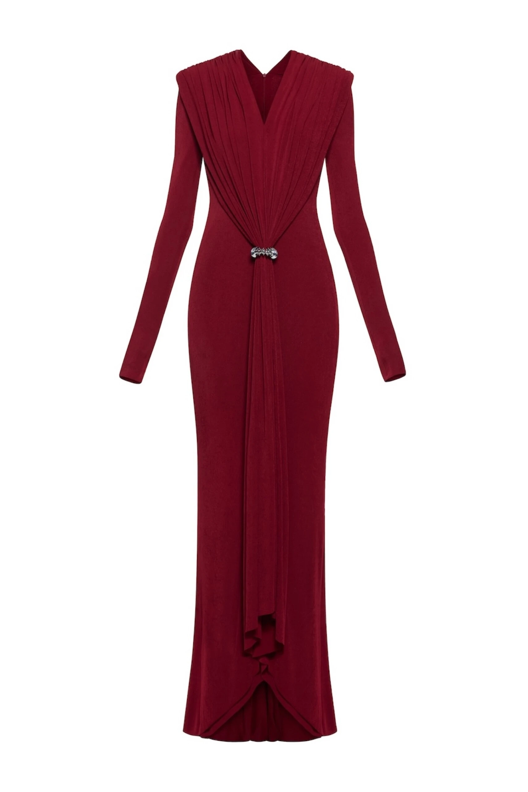 CHATS by C.Dam Keid Dress in Maroon Red CHATS by C.Dam Keid Dress in Maroon Red | Maxi Dresses | Coveti