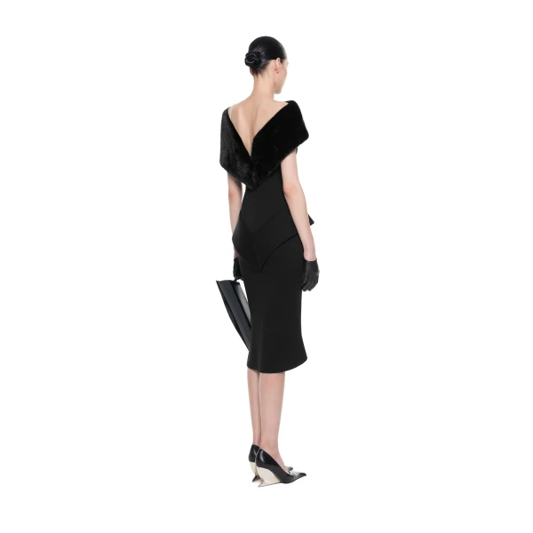 CHATS by C.Dam Libra Dress in Black, view 3