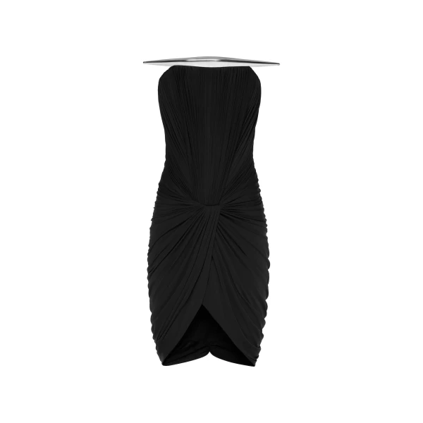 CHATS by C.Dam Lise Dress in Black | Mini Dresses | Coveti