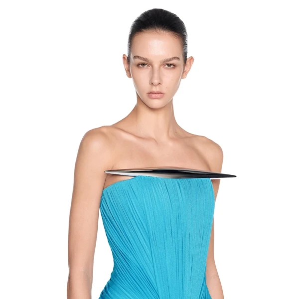 CHATS by C.Dam Lise Dress in Cerulean Blue | Mini Dresses | Coveti