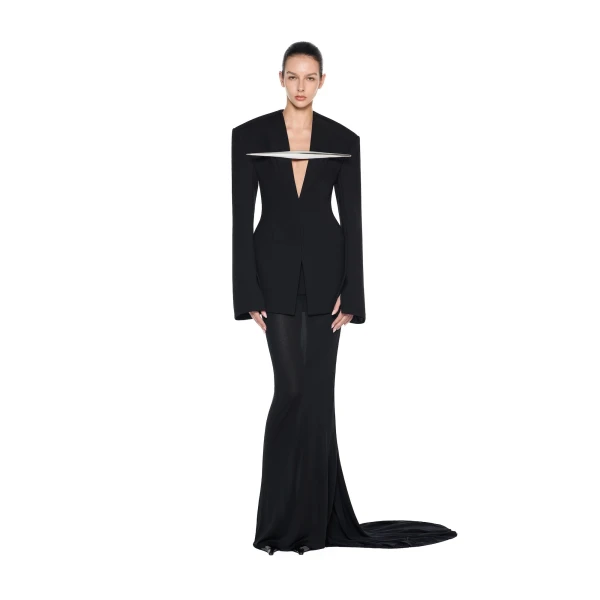 CHATS by C.Dam Lubna Blazer in Black | Blazers | Coveti