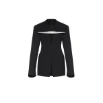 CHATS by C.Dam Lubna Blazer in Black | Blazers | Coveti