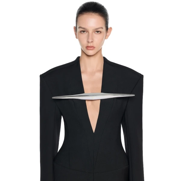 CHATS by C.Dam Lubna Blazer in Black | Blazers | Coveti