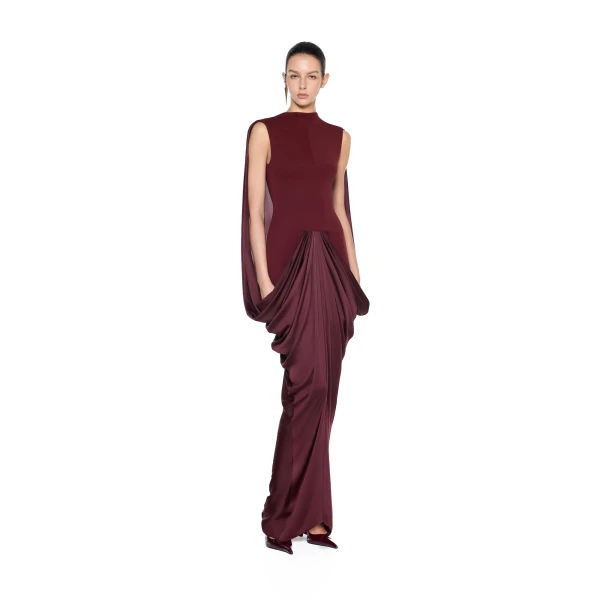CHATS by C.Dam Lynn Dress in Reddish Brown | Maxi Dresses | Coveti