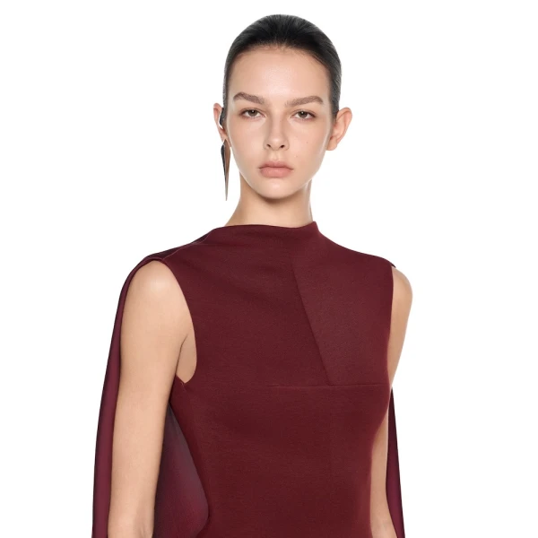 CHATS by C.Dam Lynn Dress in Reddish Brown | Maxi Dresses | Coveti