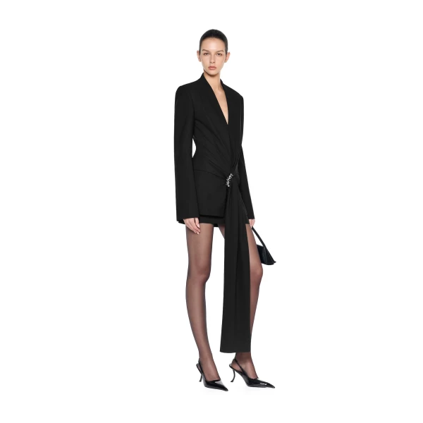 CHATS by C.Dam Mae Blazer in Black, view 2