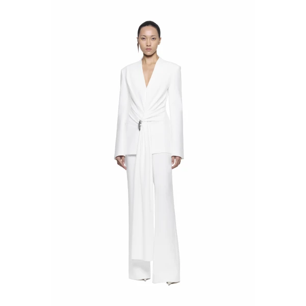 CHATS by C.Dam Mae Blazer in White | Blazers | Coveti