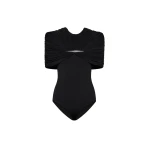 CHATS by C.Dam Maha Bodysuit in Black