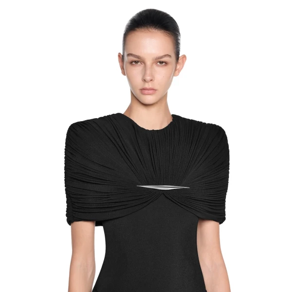 CHATS by C.Dam Maha Bodysuit in Black | Bodysuit | Coveti