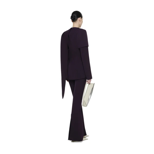 CHATS by C.Dam Maia Blazer in Mulberry Red, view 3