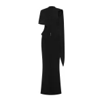 CHATS by C.Dam Margu Dress in Black | Maxi Dresses | Coveti