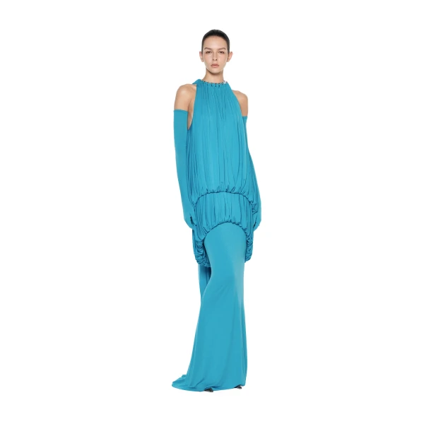 CHATS by C.Dam Mayer Dress in Cerulean Blue | Maxi Dresses | Coveti