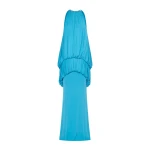 CHATS by C.Dam Mayer Dress in Cerulean Blue | Maxi Dresses | Coveti