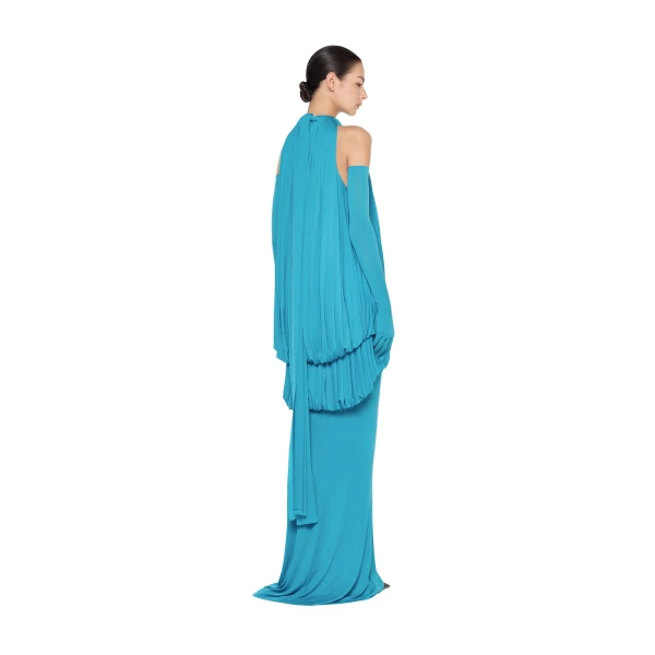 CHATS by C.Dam Mayer Dress in Cerulean Blue | Maxi Dresses | Coveti