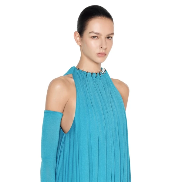 CHATS by C.Dam Mayer Dress in Cerulean Blue | Maxi Dresses | Coveti