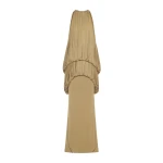 CHATS by C.Dam Mayer Dress in Mustard Green | Maxi Dresses | Coveti