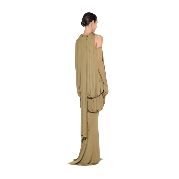 CHATS by C.Dam Mayer Dress in Mustard Green | Maxi Dresses | Coveti