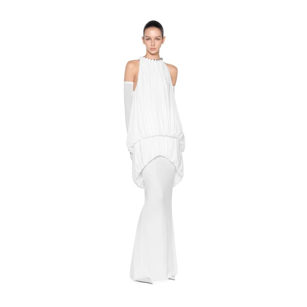 CHATS by C.Dam Mayer Dress in White | Maxi Dresses | Coveti