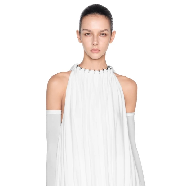 CHATS by C.Dam Mayer Dress in White | Maxi Dresses | Coveti